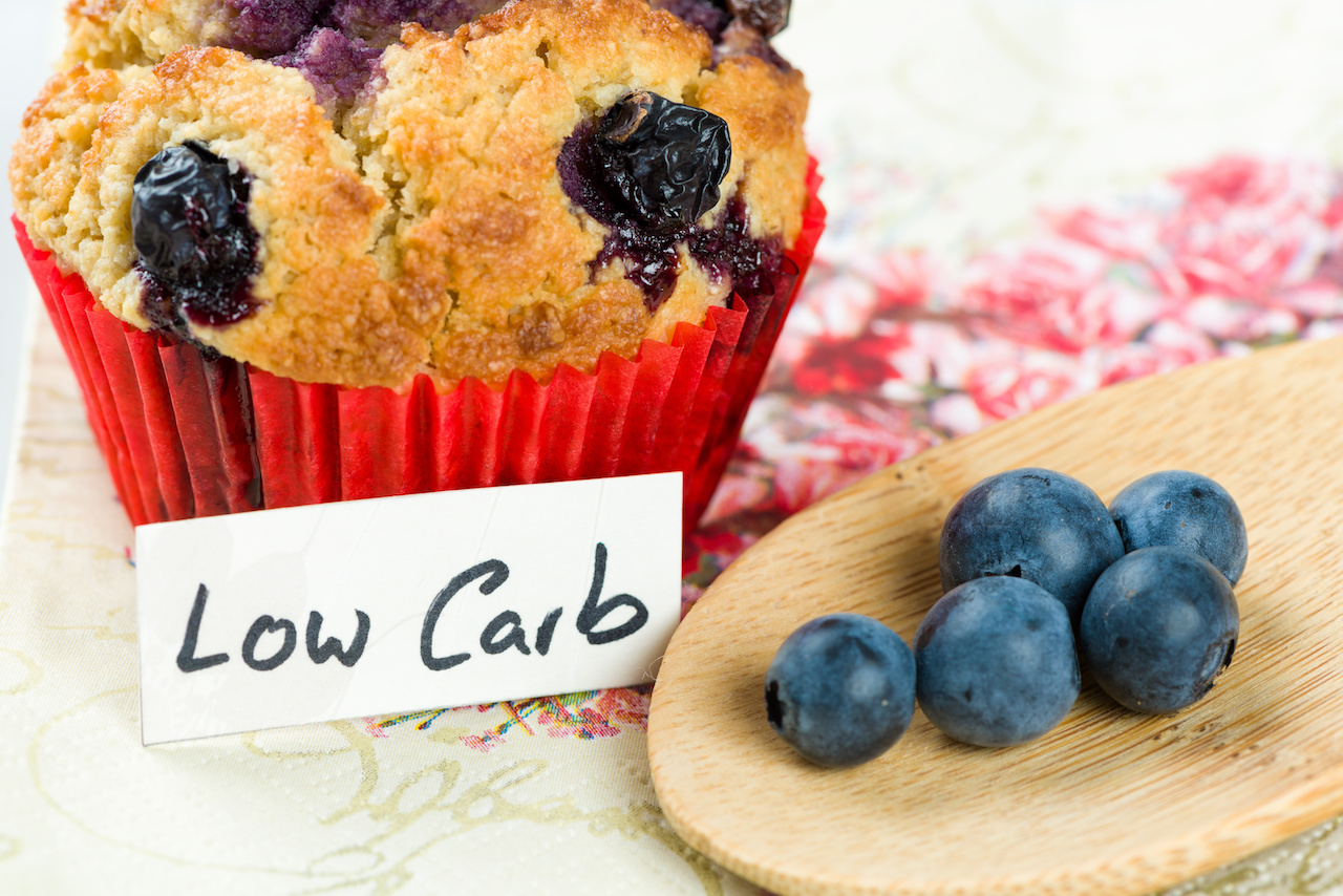 Blaubeeren Muffin Low Carb