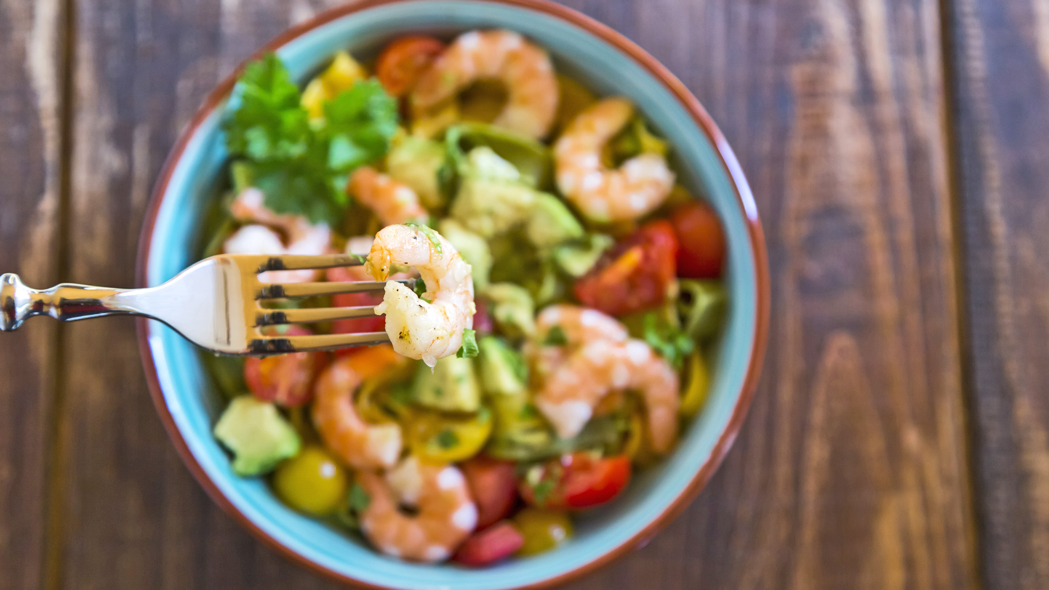 Avocado-Tomaten-Garnelen-Salat