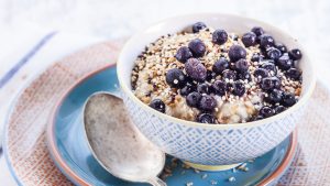 Porridge zum Frühstück