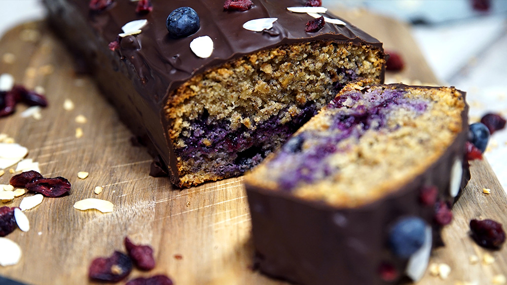 Blaubeer-Nuss-Kuchen