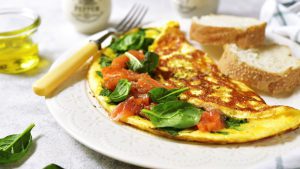 Frittata mit Raeucherlachs