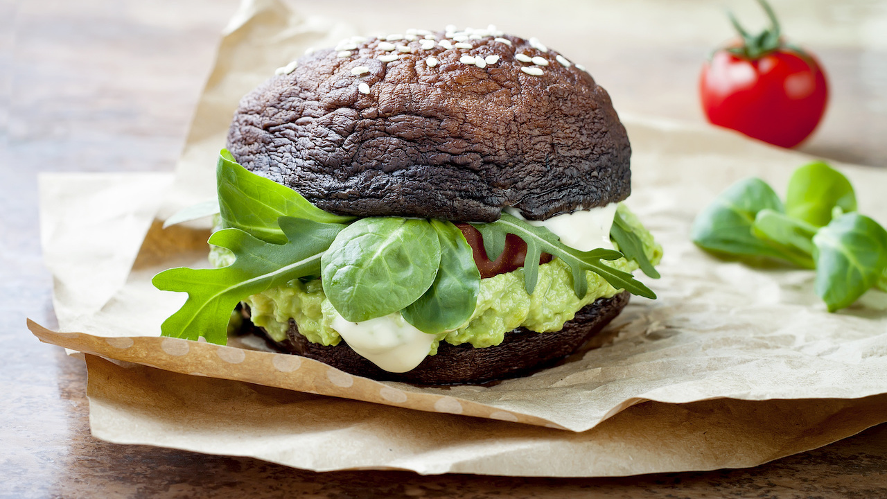 Portobello-Burger mit Pilz statt Brot