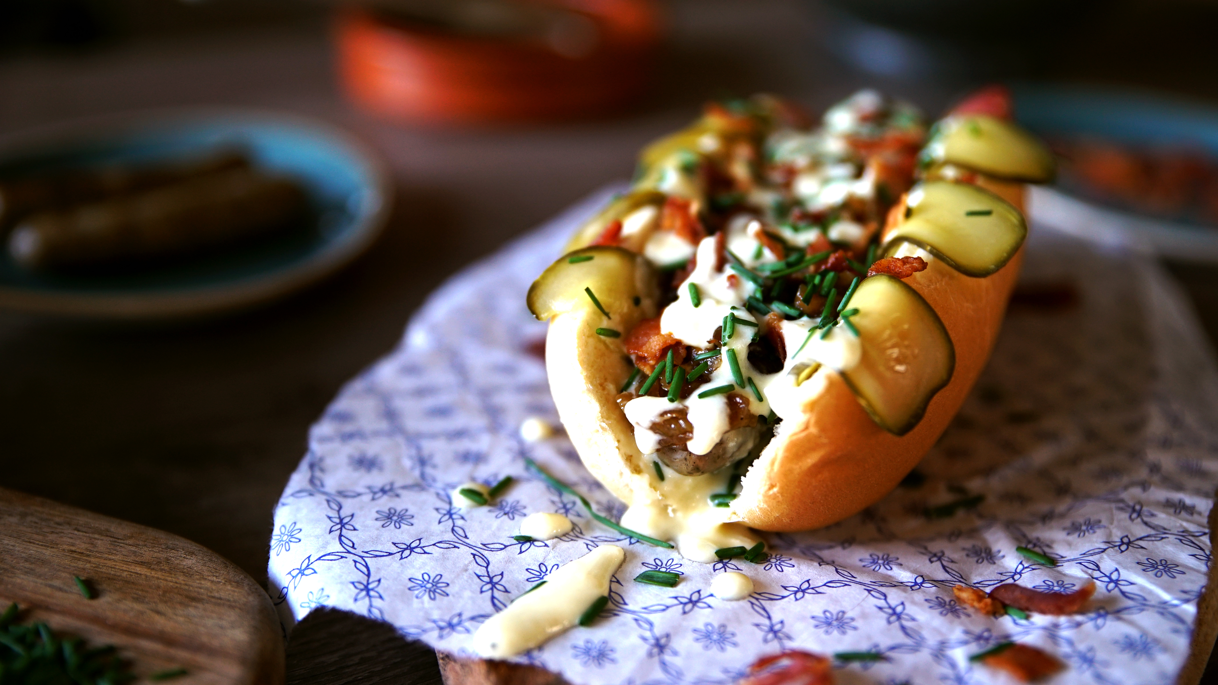 Hot Dog mit Rostbratwürstchen