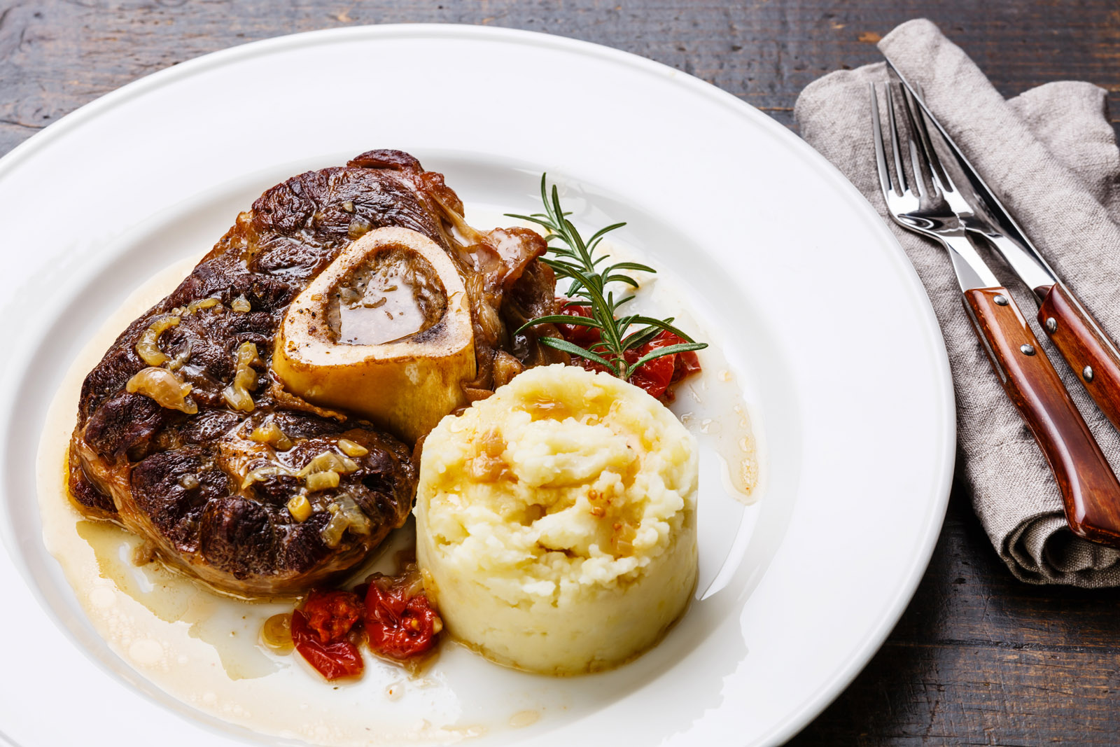 Ossobuco mit Fassona-Rind