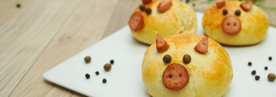 Als lustiges Brötchen