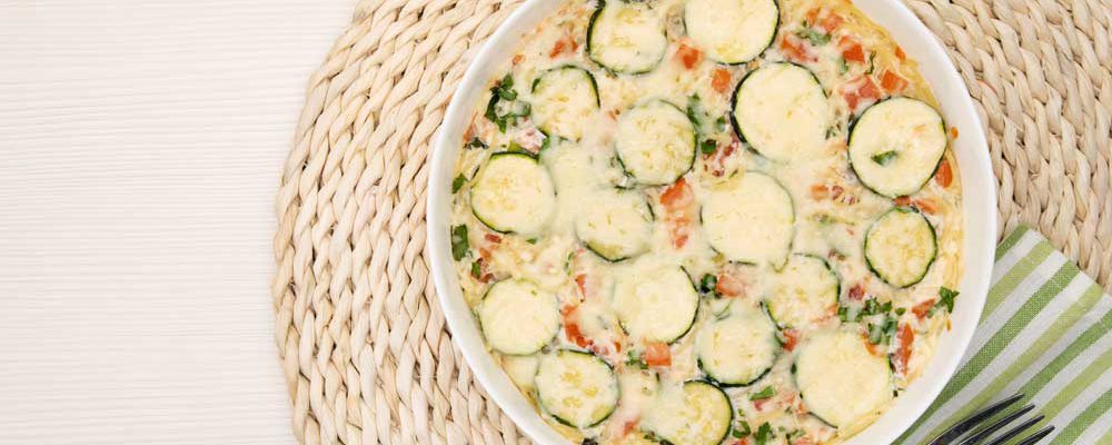 Spaghetti-Auflauf mit Zucchini