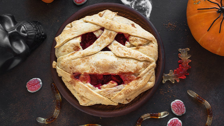 Cherry Pie in Mumienform