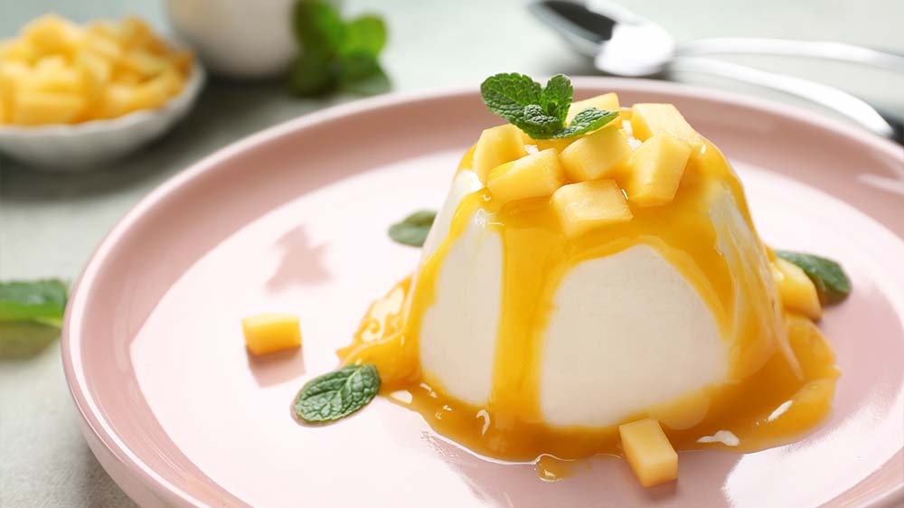 Panna Cotta mit Mango