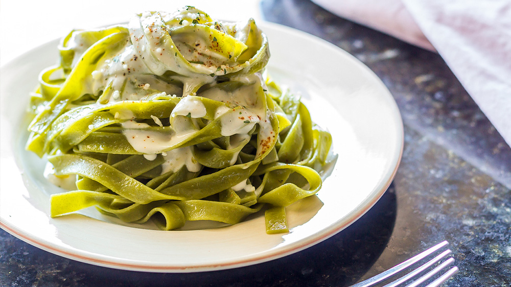 Grüne Pasta