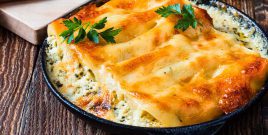 Cannelloni mit Spinat und Ricotta