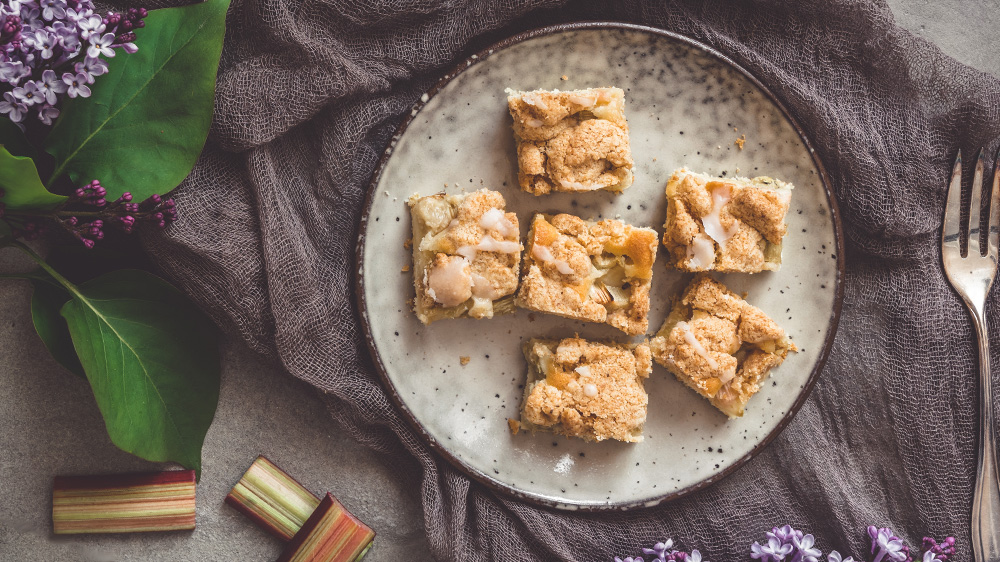 Veganer Rhabarberkuchen