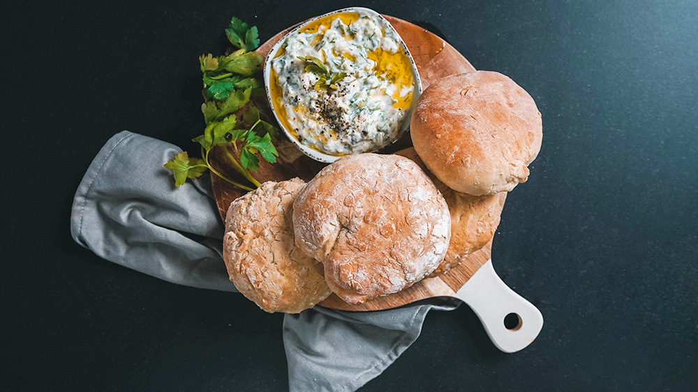 Fladenbrot: Lecker zu Tsatsiki