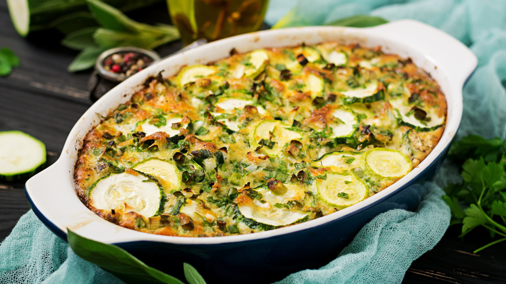 Überbackene Zucchini