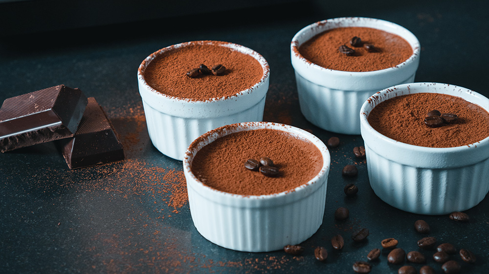 Mousse mit Espresso