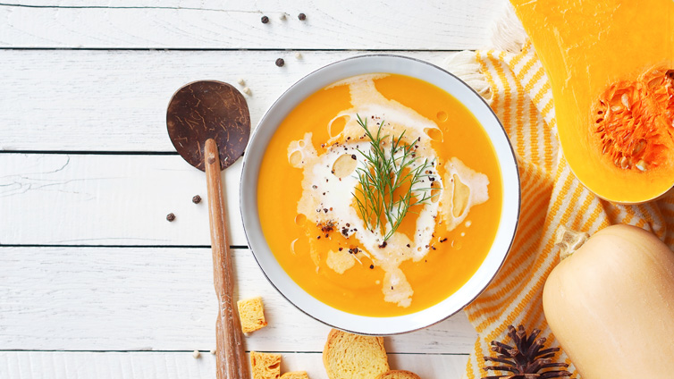 Butternut-Kürbis-Suppe