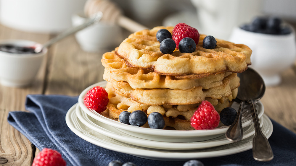 Waffeln ohne Zucker