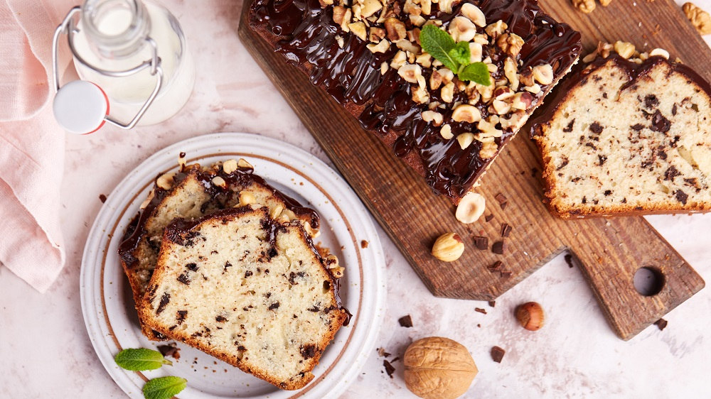 Kastenkuchen Straciatella Stück