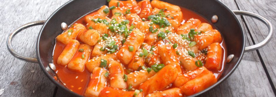 Tteokbokki aus Reispapier