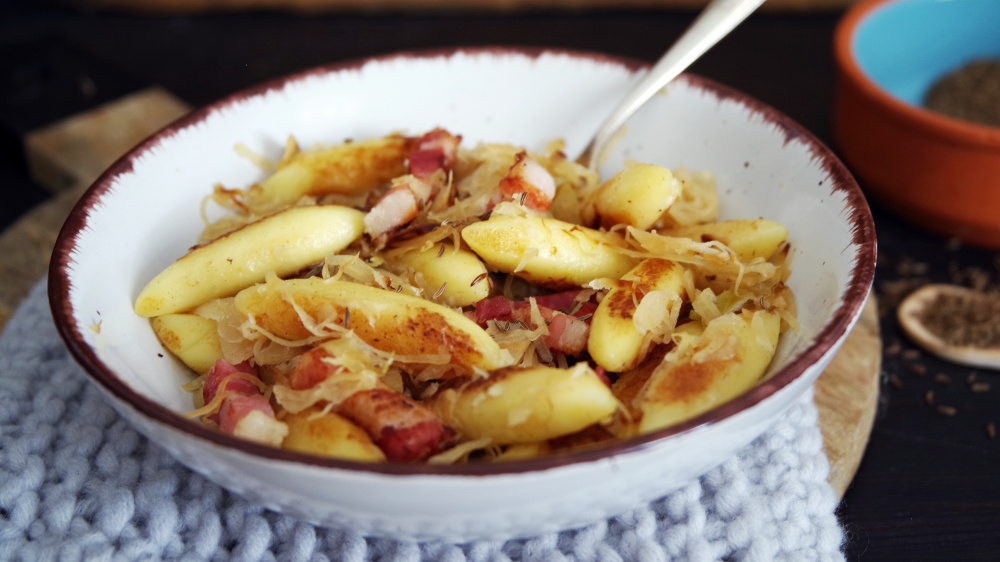 Schupfnudeln mit Sauerkraut