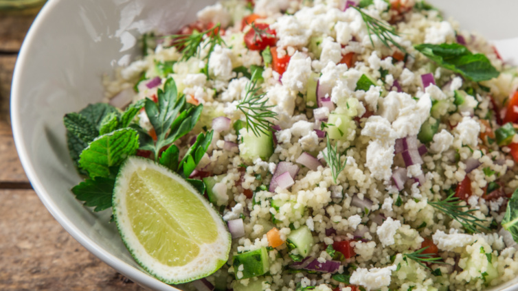 Couscous-Salat mit Feta